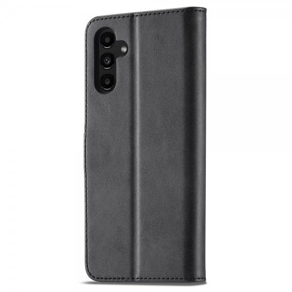 Lc.Imeeke Samsung Galaxy A15 Lompakkokotelo Jalustatoiminnolla, Musta