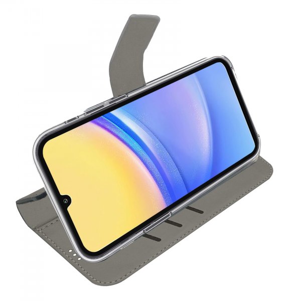 Celly Samsung Galaxy A15 Kotelo Wally Wallet Case Musta