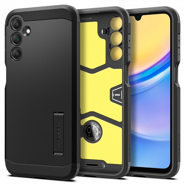 Spigen Samsung Galaxy A15 Kuori Tough Armor Musta