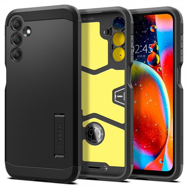 Spigen Samsung Galaxy A15 Kuori Tough Armor Musta