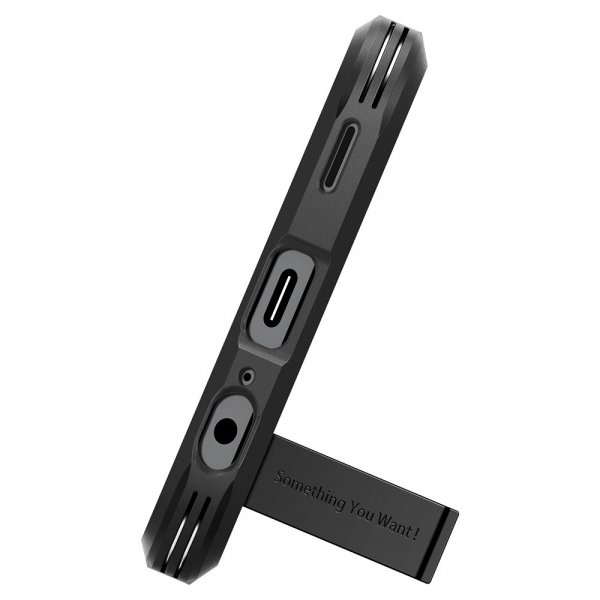 Spigen Samsung Galaxy A15 Kuori Tough Armor Musta