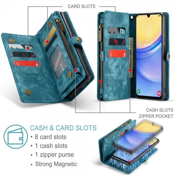 CaseMe Samsung Galaxy A16 Kotelo 008 Series Irrotettava kuori Sininen