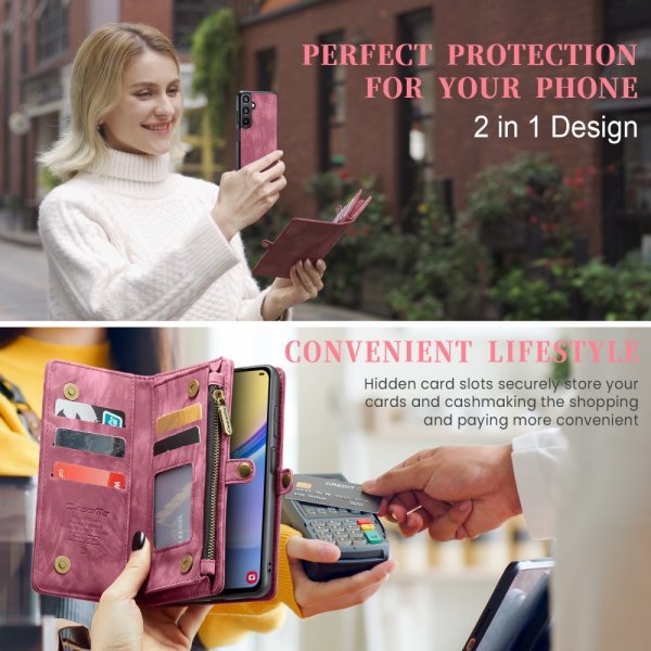 CaseMe Samsung Galaxy A16 -kuori, 008 Series, irrotettava, punainen