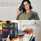 CaseMe Samsung Galaxy A16 Kotelo 008-sarja Irrotettava kuori Musta