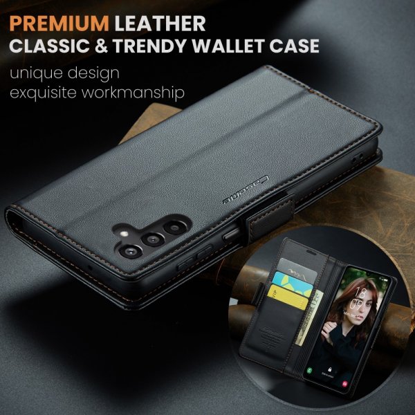 CaseMe Samsung Galaxy A16 Kotelo 023 Series Musta