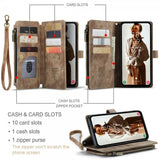 CaseMe Samsung Galaxy A16 -suojakotelo C30 Series, ruskea