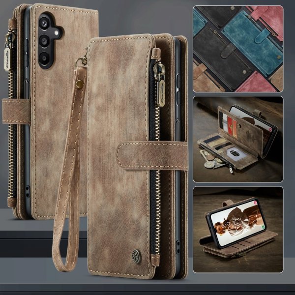 CaseMe Samsung Galaxy A16 -suojakotelo C30 Series, ruskea
