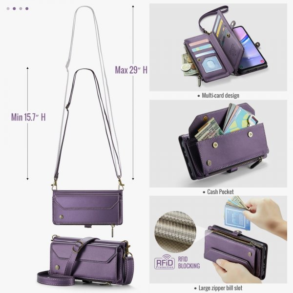 CaseMe Samsung Galaxy A16 -suojakotelo, C36-sarja, violetti