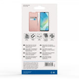 Vivanco Samsung Galaxy A16 Classic Wallet -suojakotelo, ruusukulta