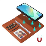 Betopnice Samsung Galaxy A16 -kotelo irrotettavalla kuorella 005 Ruskea