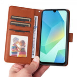 Betopnice Samsung Galaxy A16 -kotelo irrotettavalla kuorella 005 Ruskea