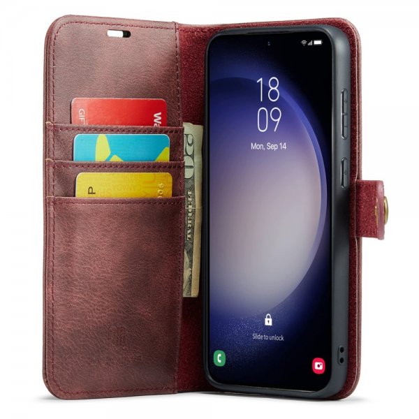 Dg.Ming Samsung Galaxy A16 Kotelo irrotettavalla kuorella Punainen