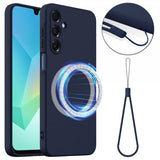 Samsung Galaxy A16 Kuori hihnalla Silikoni MagSafe Tummansininen