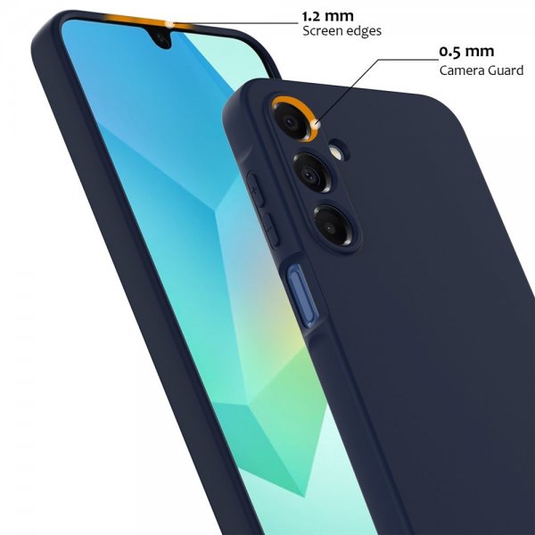 Samsung Galaxy A16 Kuori hihnalla Silikoni MagSafe Tummansininen