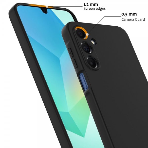 Samsung Galaxy A16 -kuori hihnalla, silikoninen MagSafe, musta
