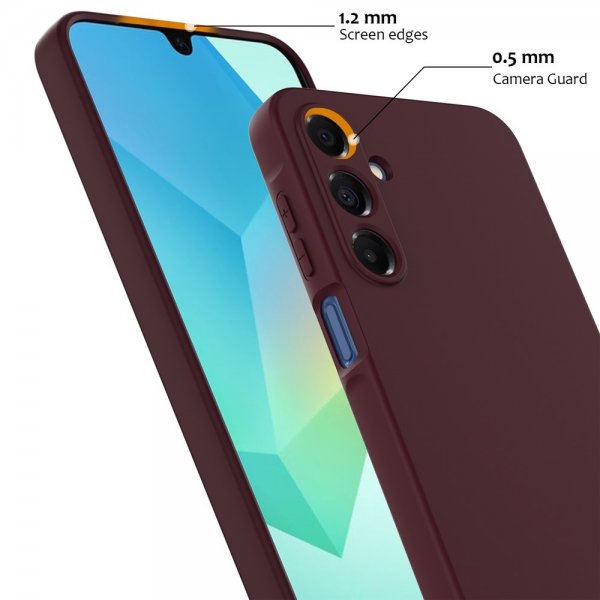 Samsung Galaxy A16 Kuori hihnalla silikoni MagSafe Viininpunainen