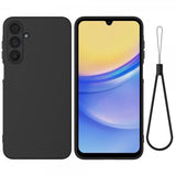 Samsung Galaxy A16 Kuoret Strap Silikoni Musta