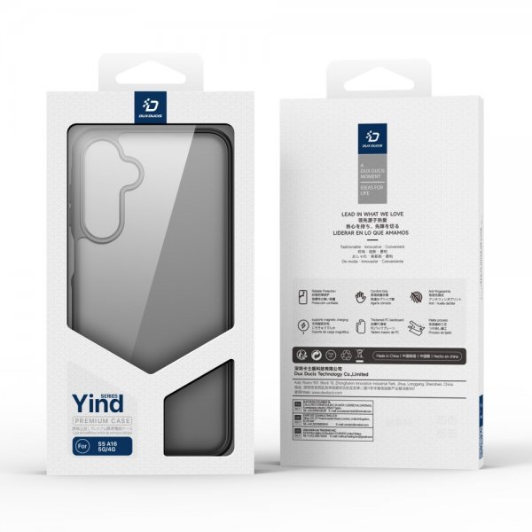 Dux Ducis Samsung Galaxy A16 Yind Series -suojakuori, musta