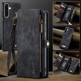 CaseMe Samsung Galaxy A17 suojakotelo 008 Series irrotettavalla kuorella, musta