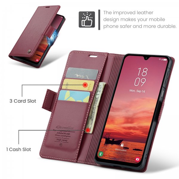 CaseMe Samsung Galaxy A17 -suojakotelo 023 Series, punainen