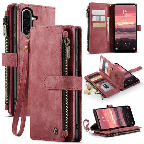 CaseMe Samsung Galaxy A17 suojakotelo C30-sarja, punainen