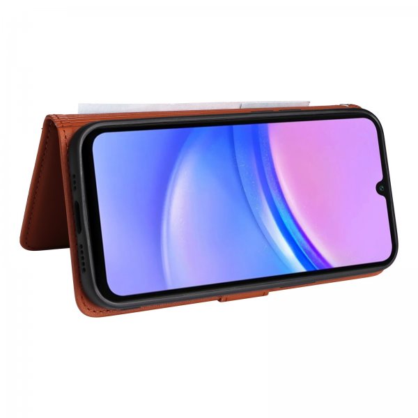 Betopnice Samsung Galaxy A17 Kotelo irrotettavalla kuorella 005 Ruskea