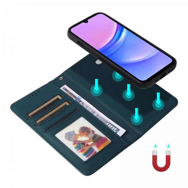 Betopnice Samsung Galaxy A17 Kotelo irrotettavalla kuorella 005 Vihreä