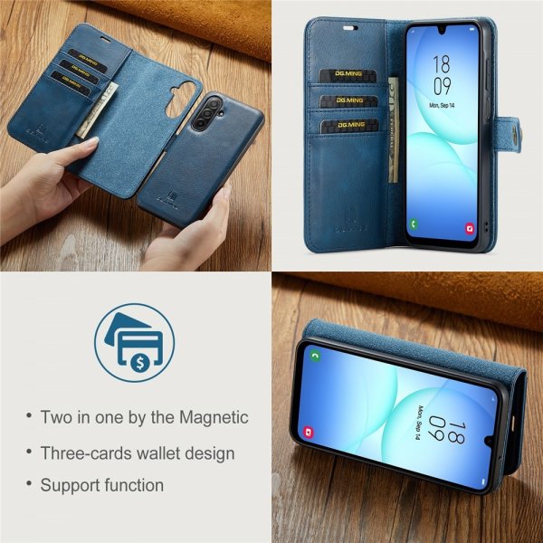 Dg.Ming Samsung Galaxy A17 Kotelo irrotettavalla kuorella, sininen