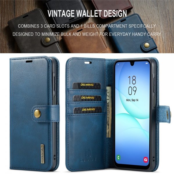 Dg.Ming Samsung Galaxy A17 Kotelo irrotettavalla kuorella, sininen