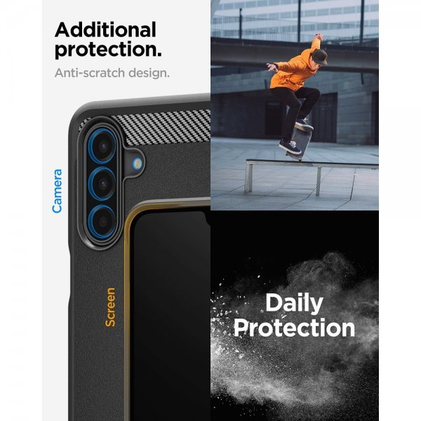 Spigen Samsung Galaxy A17 Kuori Rugged Armor Matte Black