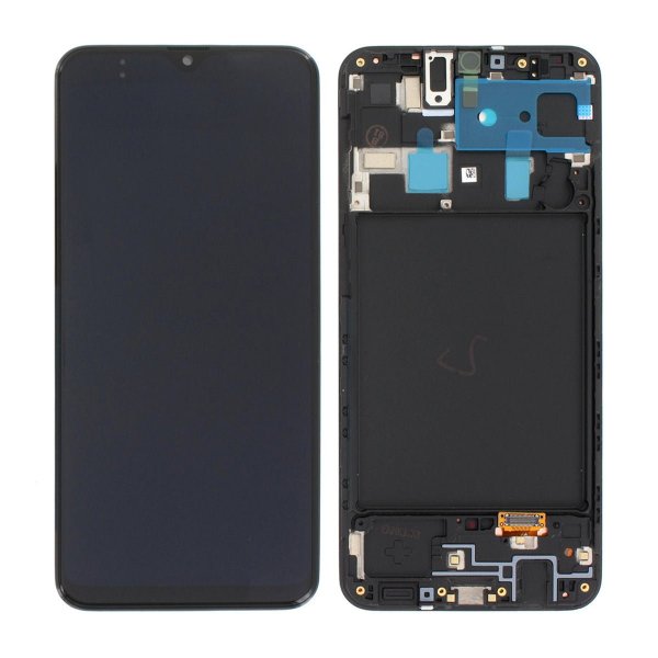 Samsung Galaxy A20 (A205F/DS) näyttö LCD-paneelilla, alkuperäinen - musta