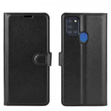 Samsung Galaxy A21s Litsi-kuvioinen suojakotelo, musta
