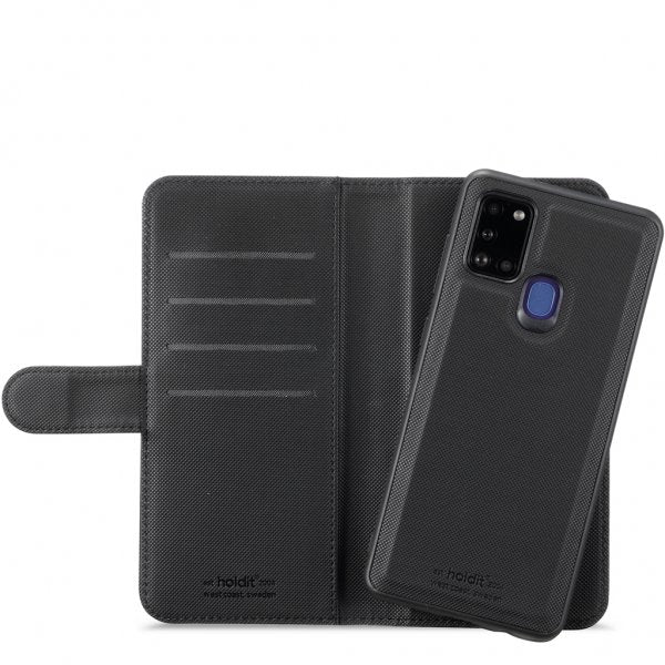 holdit Samsung Galaxy A21s Suojakotelo Lompakko Magneetti Musta