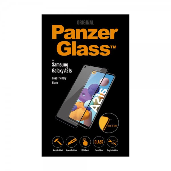 PanzerGlass Samsung Galaxy A21s Näytönsuoja CaseFriendly Edge-to-Edge