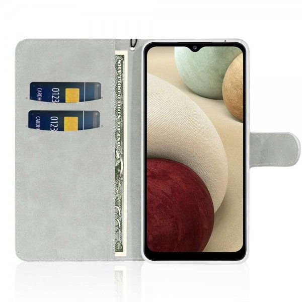 Samsung Galaxy A22 4G Kotelo Glitter Stripe Sininen