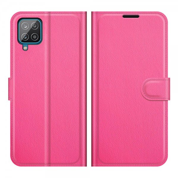 Samsung Galaxy A22 4G Litchi Magenta -kotelo