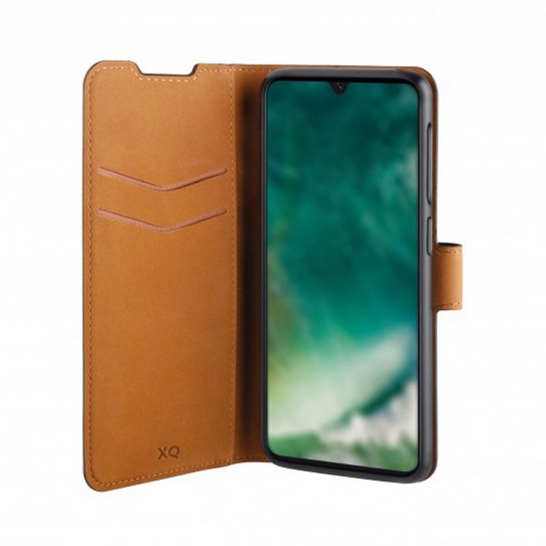 Xqisit Samsung Galaxy A22 4G -kotelo Slim Wallet Selection Musta