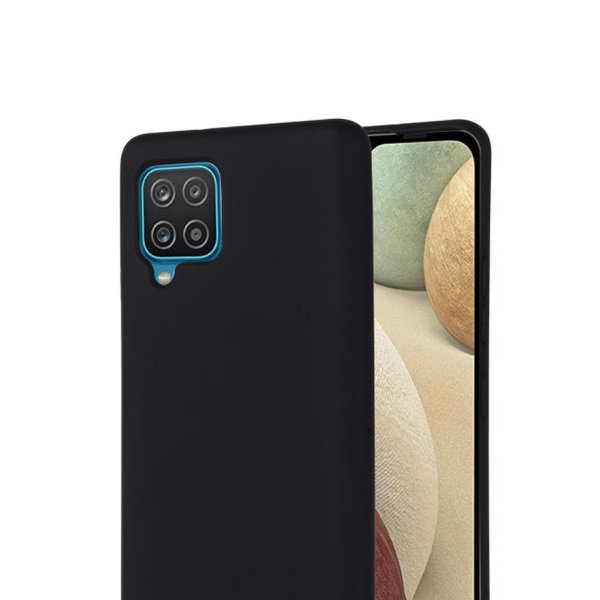 Samsung Galaxy A22 4G Silikonisuojakuori Musta