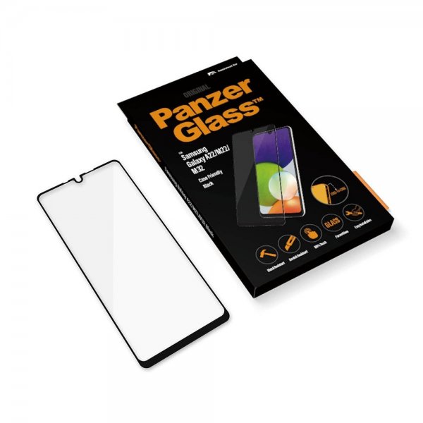 PanzerGlass Samsung Galaxy A22 4G -näytönsuoja Edge-to-Edge Case Friendly