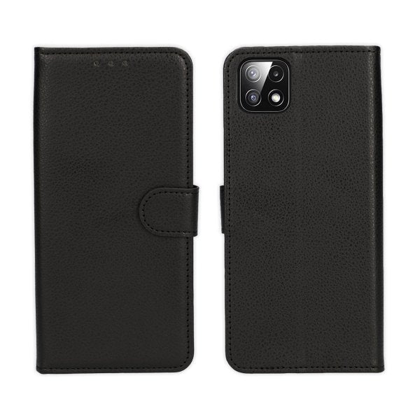Samsung Galaxy A22 5G Kotelo jalustalla Musta