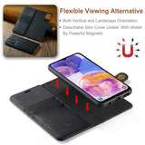 Dg.Ming Samsung Galaxy A23 5G Kotelo irrotettavalla kuorella, musta