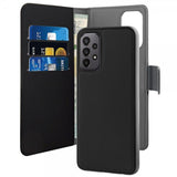 Puro Samsung Galaxy A23 5G -suojakotelo Wallet Detachable 2 in 1, musta