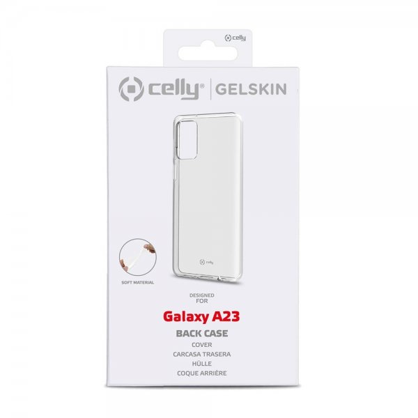 Celly Samsung Galaxy A23 5G Suojakuori GELSKIN Läpinäkyvä