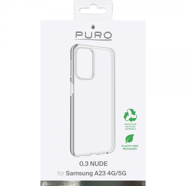Puro Samsung Galaxy A23 5G -suojakuori, läpinäkyvä