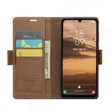 CaseMe Samsung Galaxy A25 suojakotelo 023-sarja Ruskea
