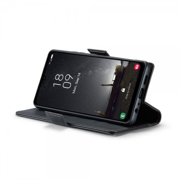 CaseMe Samsung Galaxy A25 -kotelo, 023-sarja, musta