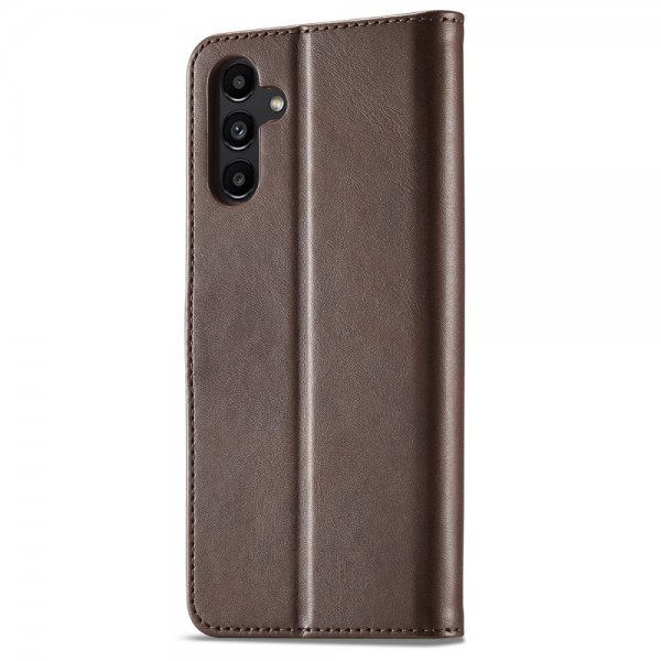Lc.Imeeke Samsung Galaxy A25 -suojakotelo korttipaikoilla ja jalustatoiminnolla, tummanruskea