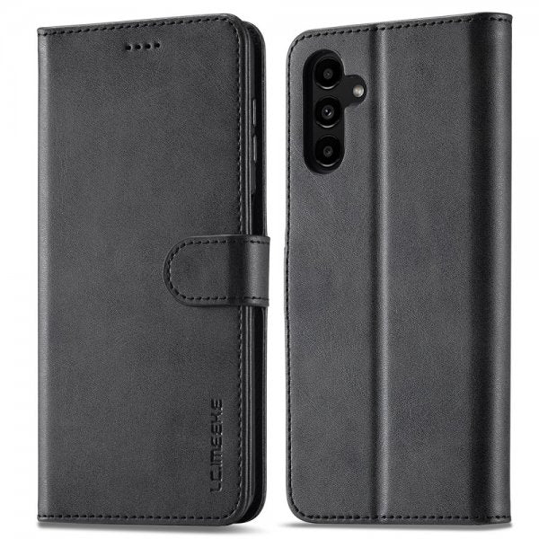 Lc.Imeeke Samsung Galaxy A25 -suojakotelo korttipaikalla ja jalustatoiminnolla, musta