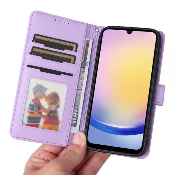 Betopnice Samsung Galaxy A25 -kotelo irrotettavalla kuorella 005 Violetti