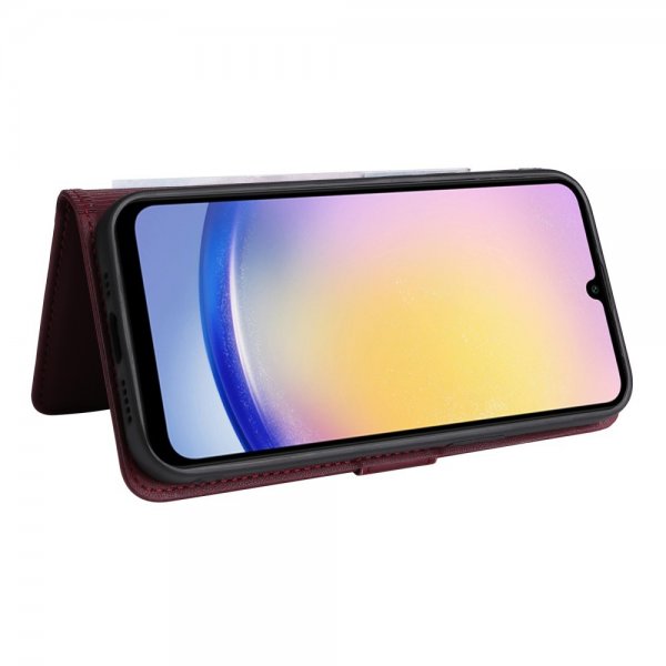 Betopnice Samsung Galaxy A25 -suojakotelo irrotettavalla kuorella 005 Punainen